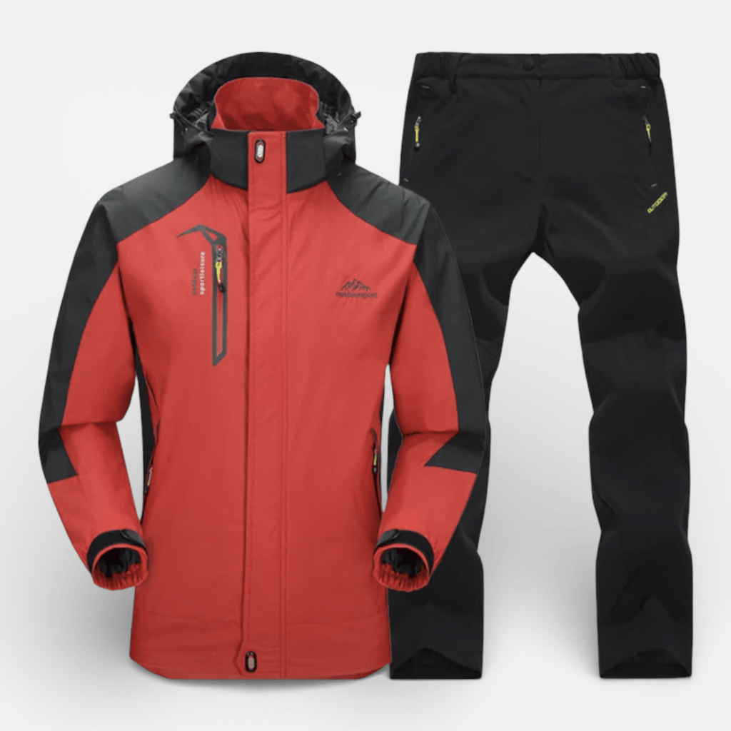 Mon Esprit Nature Rouge / S Ensemble de randonnée en polyester - Pro Tune 2