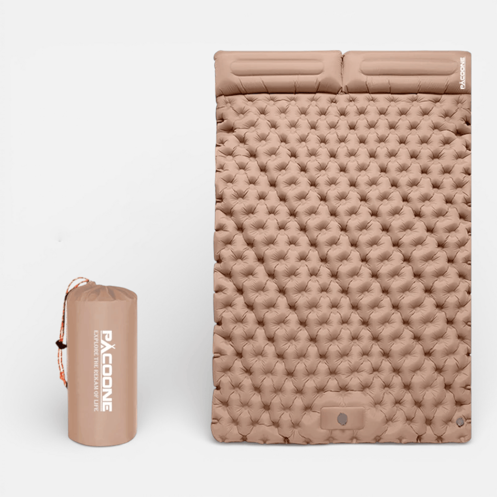 Mon Esprit Nature Sable Matelas de camping double gonflable - Pacssup