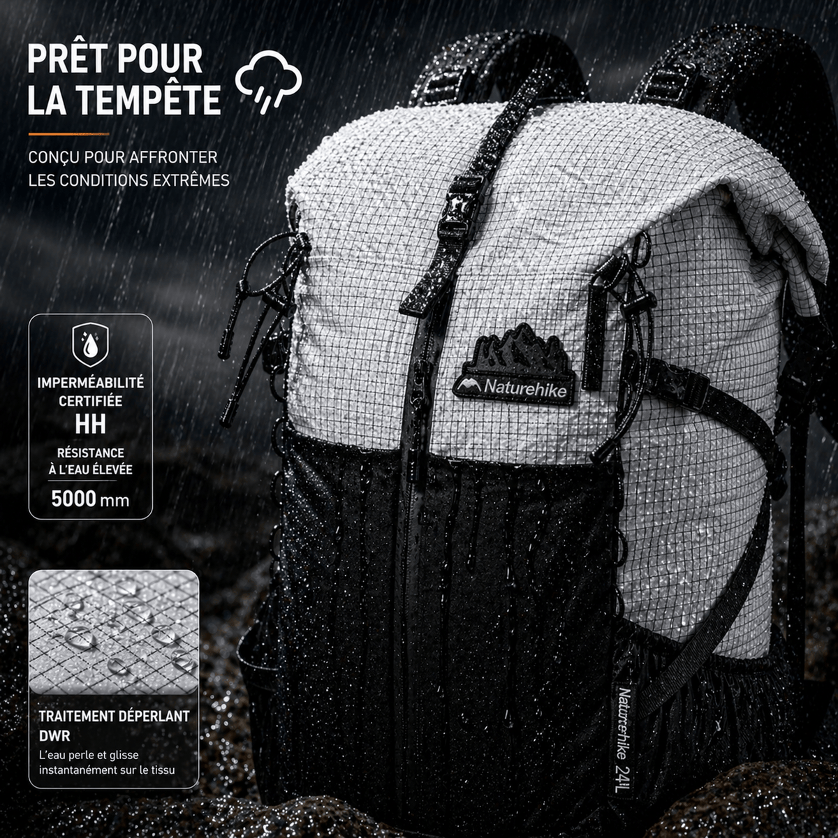 Mon Esprit Nature Sac à dos ultraléger imperméable respirant - Pathlock