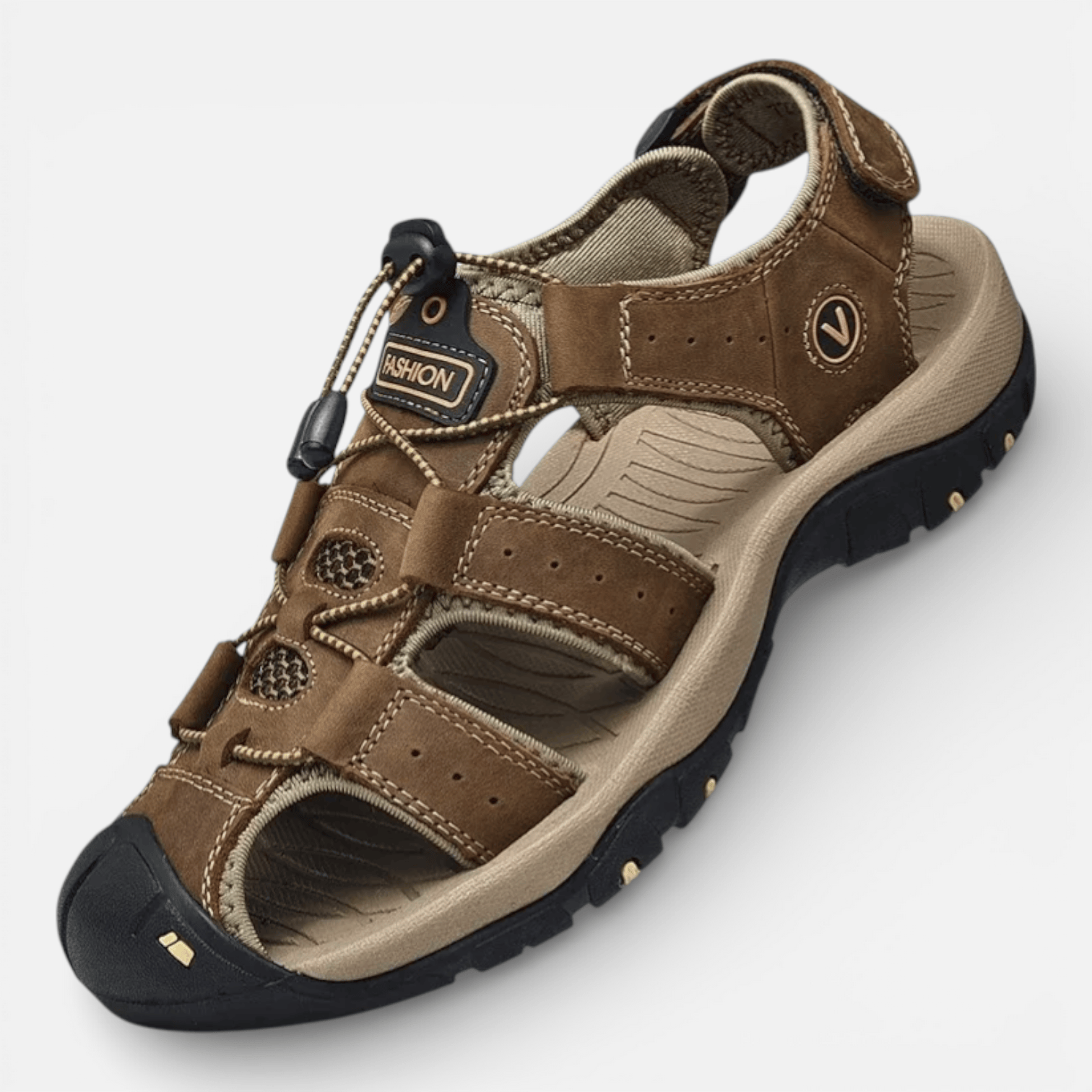 Mon Esprit Nature Sandales d'été en cuir - Trailvora Image