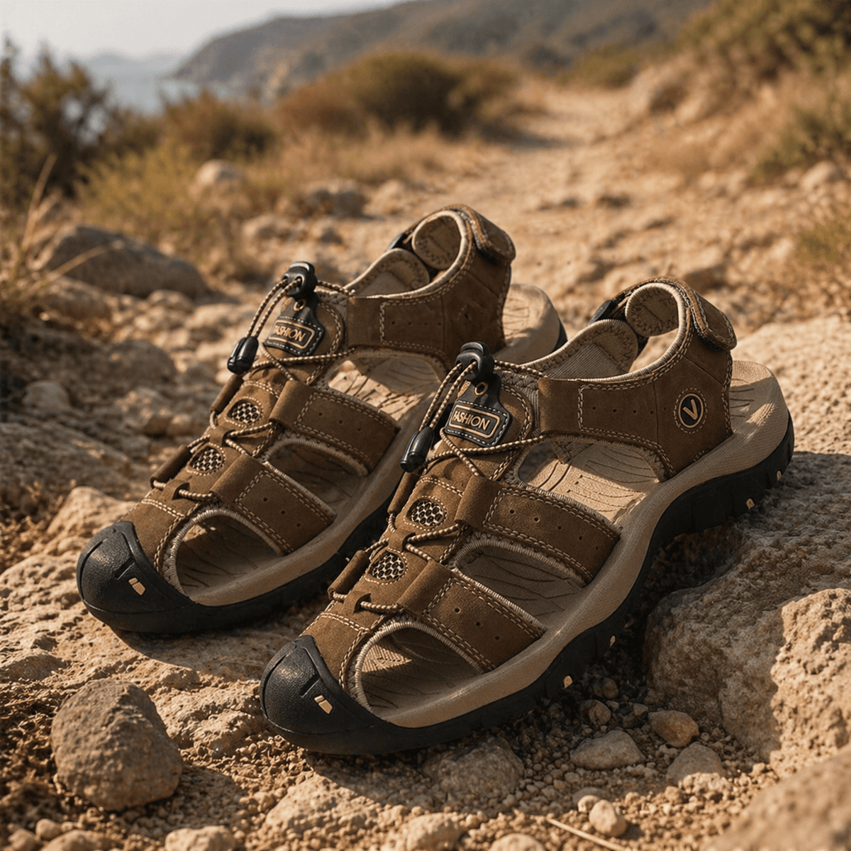 Mon Esprit Nature Sandales d'été en cuir - Trailvora