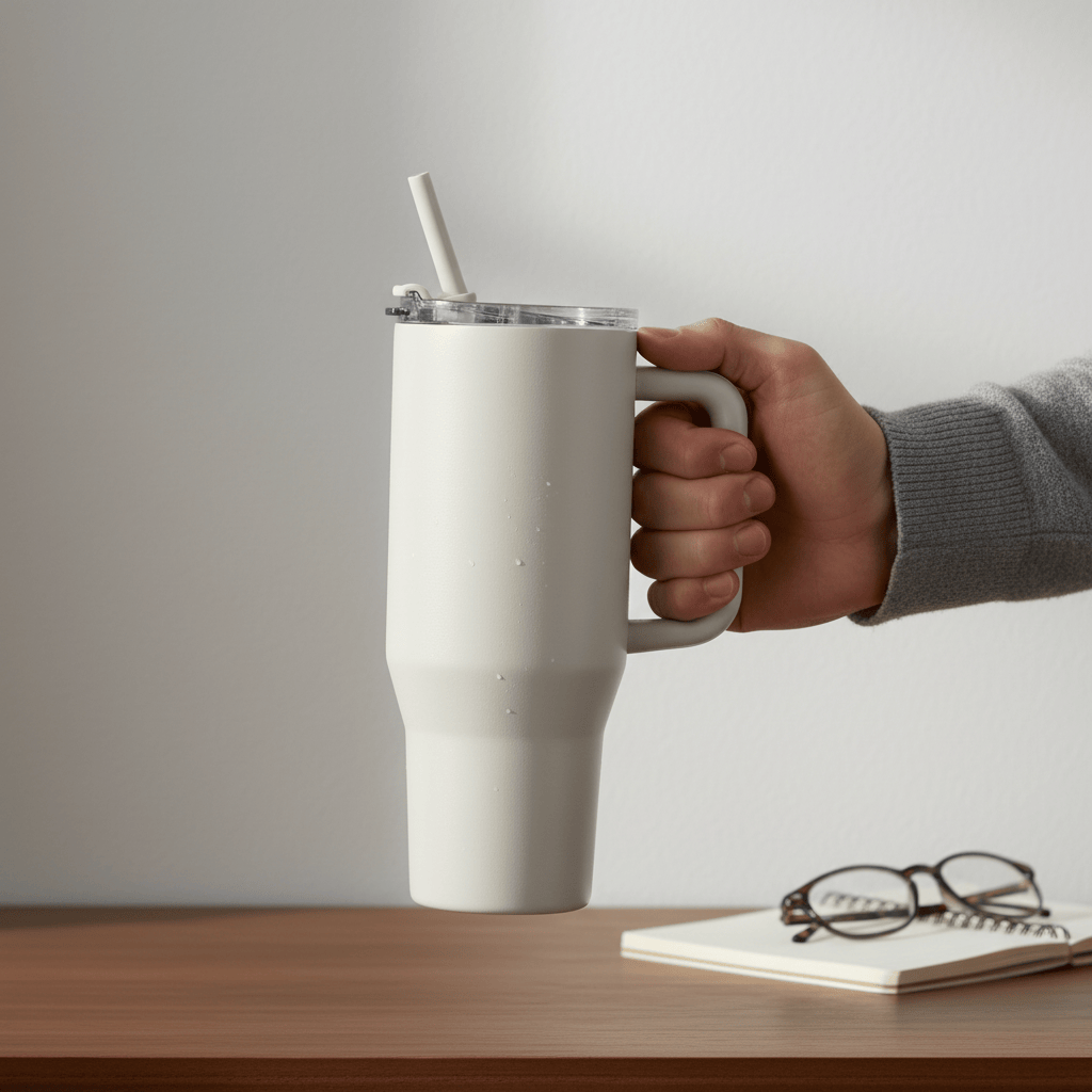 Mon Esprit Nature Tasse thermos avec paille intégrée - Ozz