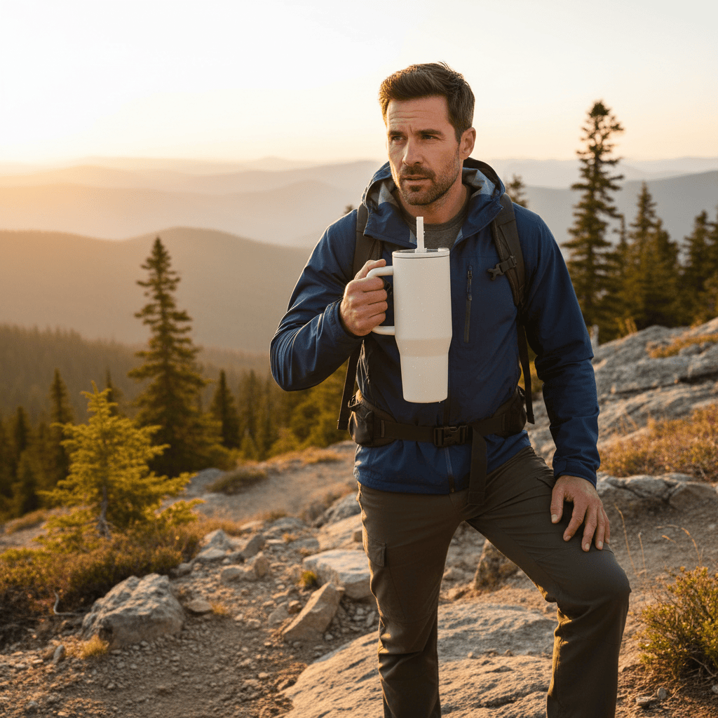 Mon Esprit Nature Tasse thermos avec paille intégrée - Ozz