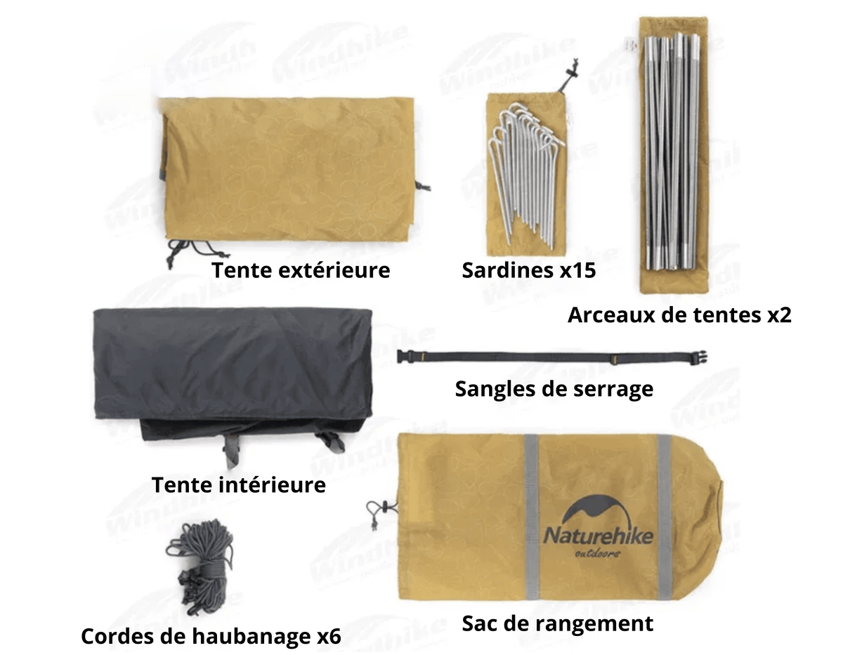 Mon Esprit Nature Tente de camping double couche - Horizon 4P