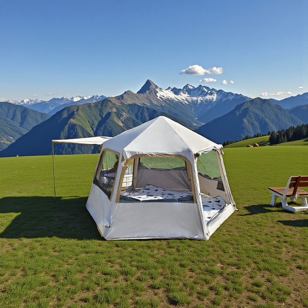 Mon Esprit Nature Tente de camping gonflable 4 saisons - Shelto