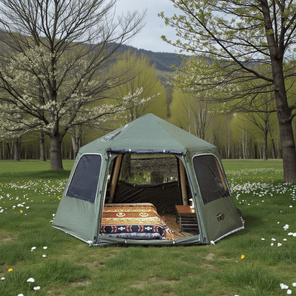 Mon Esprit Nature Tente de camping gonflable 4 saisons - Shelto