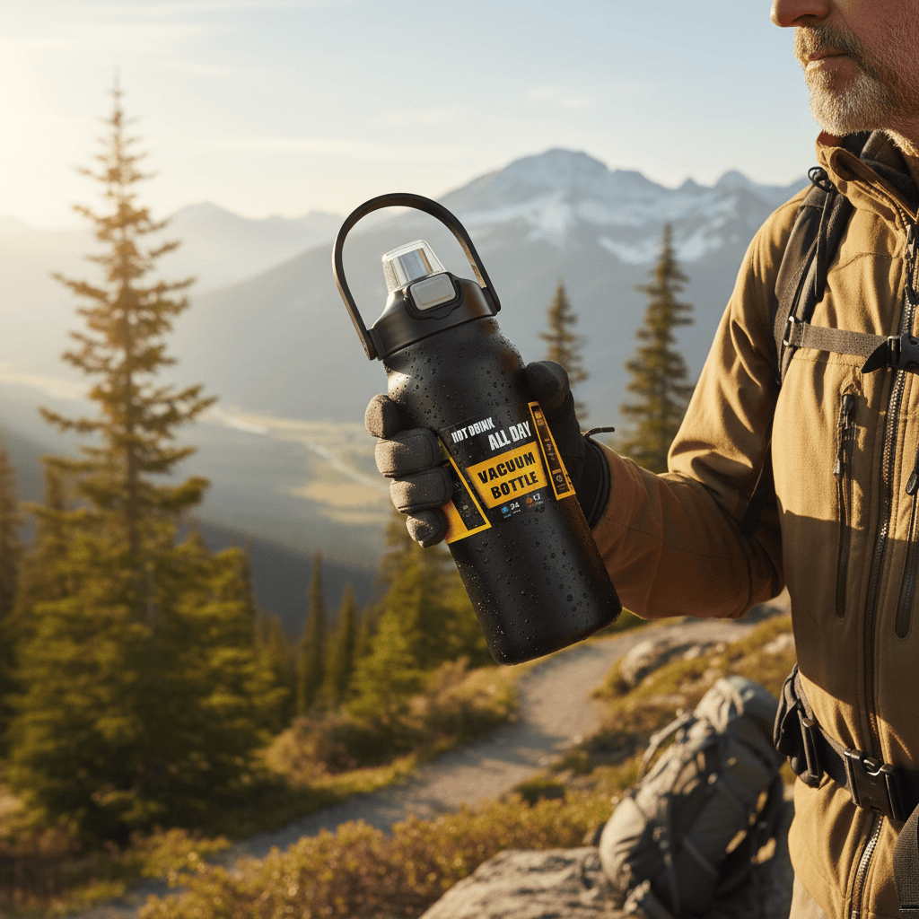 Mon Esprit Nature Thermos en acier inoxydable avec paille - Telmo