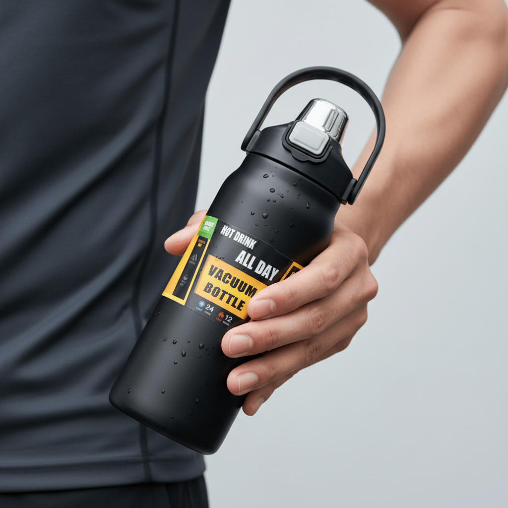 Mon Esprit Nature Thermos en acier inoxydable avec paille - Telmo
