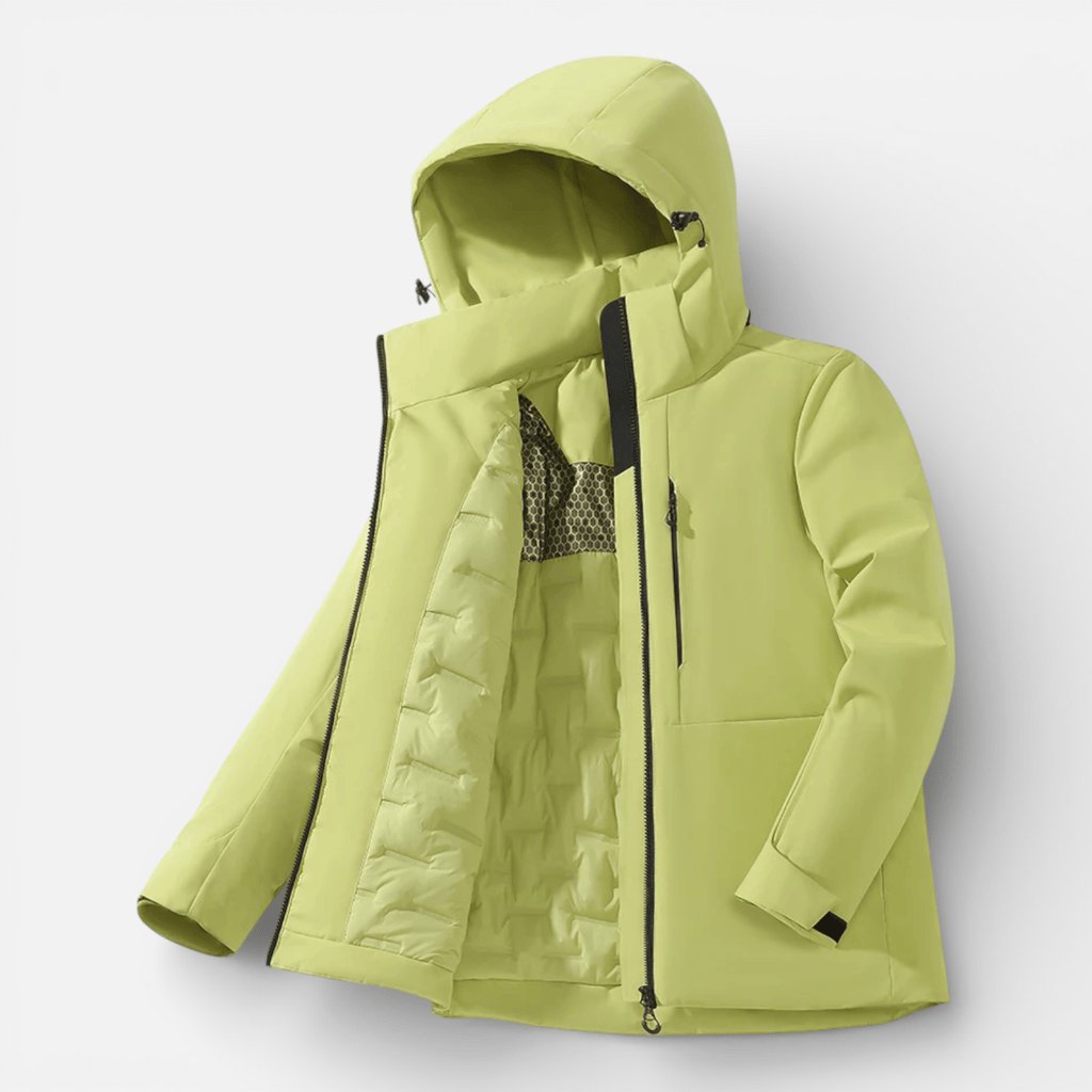 Mon Esprit Nature Vert clair / S Veste de randonnée coupe-vent thermique - Poly 2