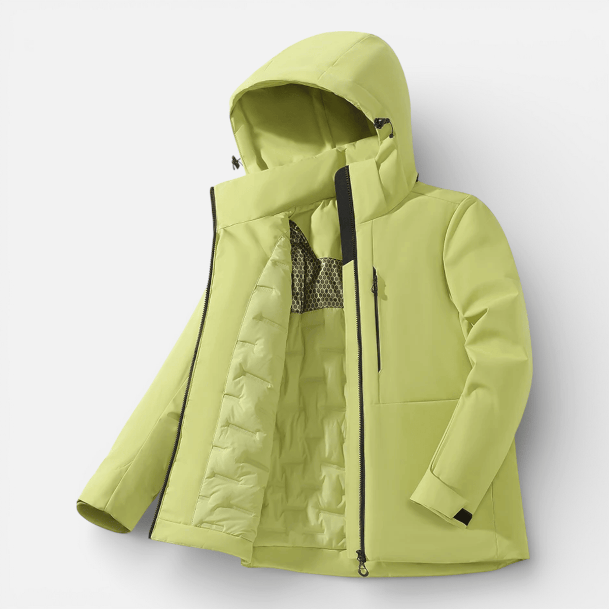 Mon Esprit Nature Vert clair / S Veste de randonnée coupe-vent thermique - Poly 2