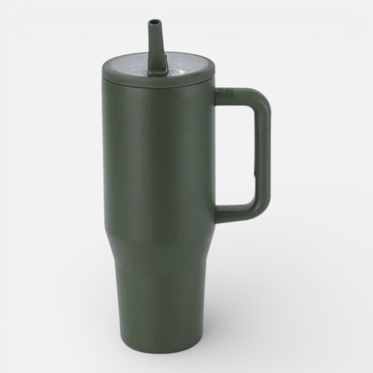 Mon Esprit Nature Vert Olive / 1200ml Tasse thermos avec paille intégrée - Ozz