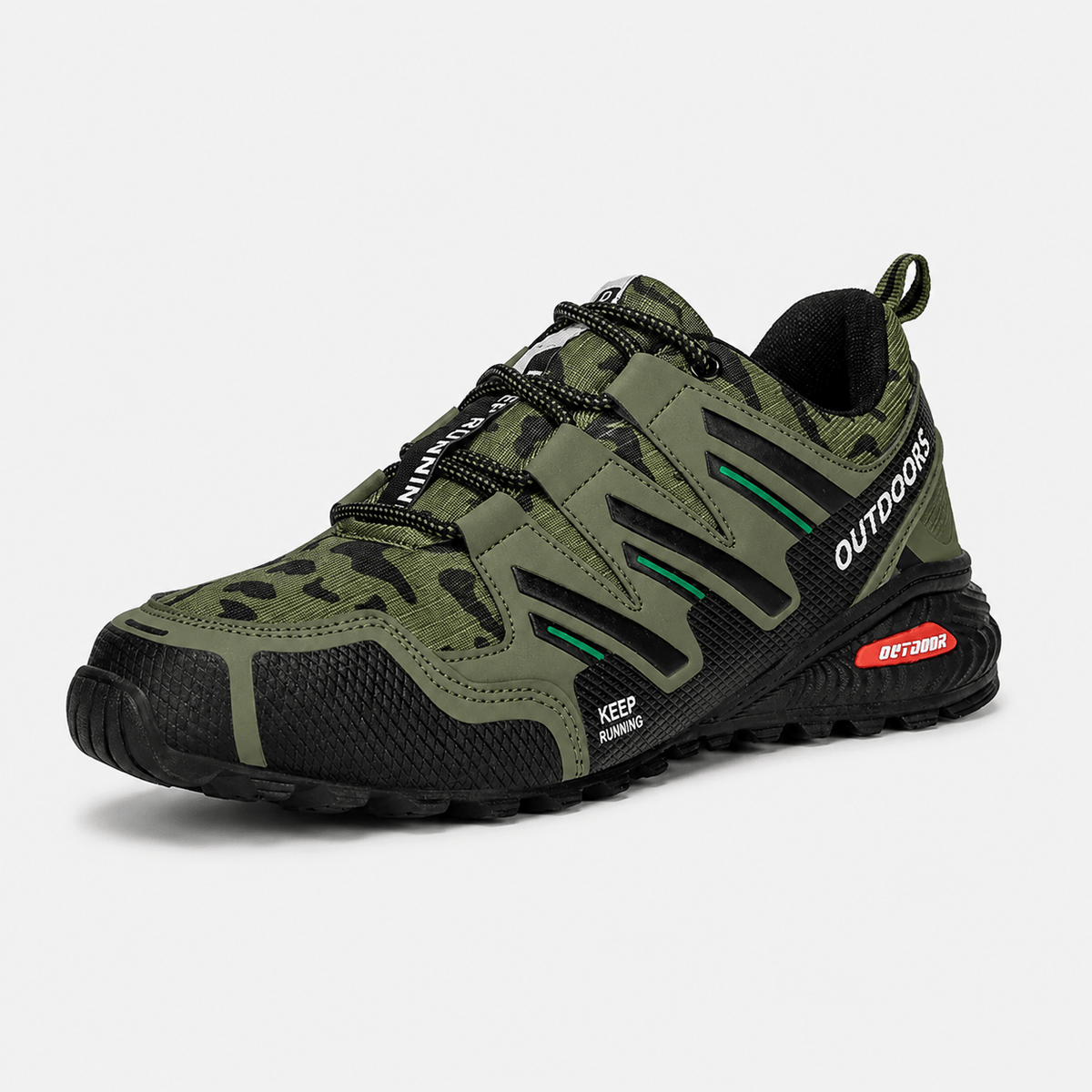 Mon Esprit Nature Vert Olive / 40 Chaussures Randonnée Homme Imperméables Légères & Adhérentes - WalkPro