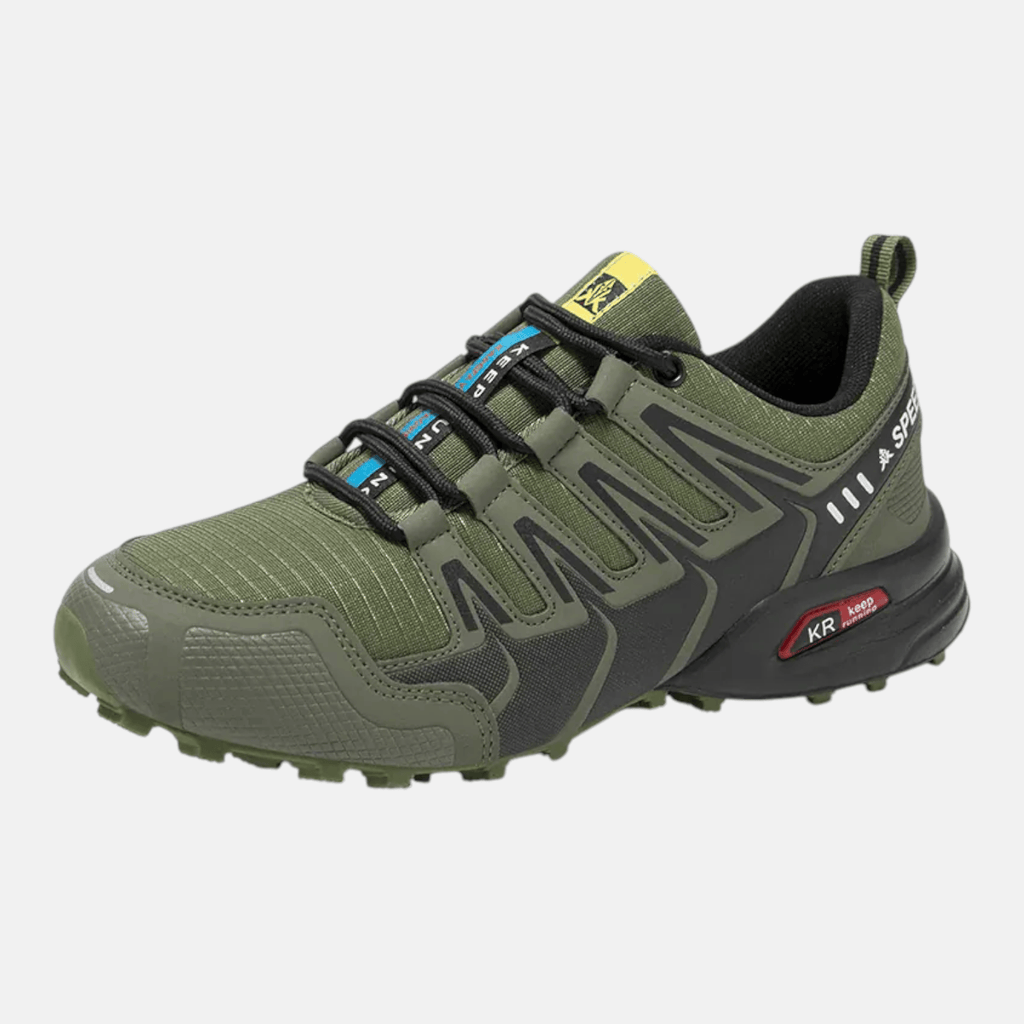 Mon Esprit Nature Vert Olive / 40 Chaussures Randonnée Imperméables et Antidérapantes - FourWalk