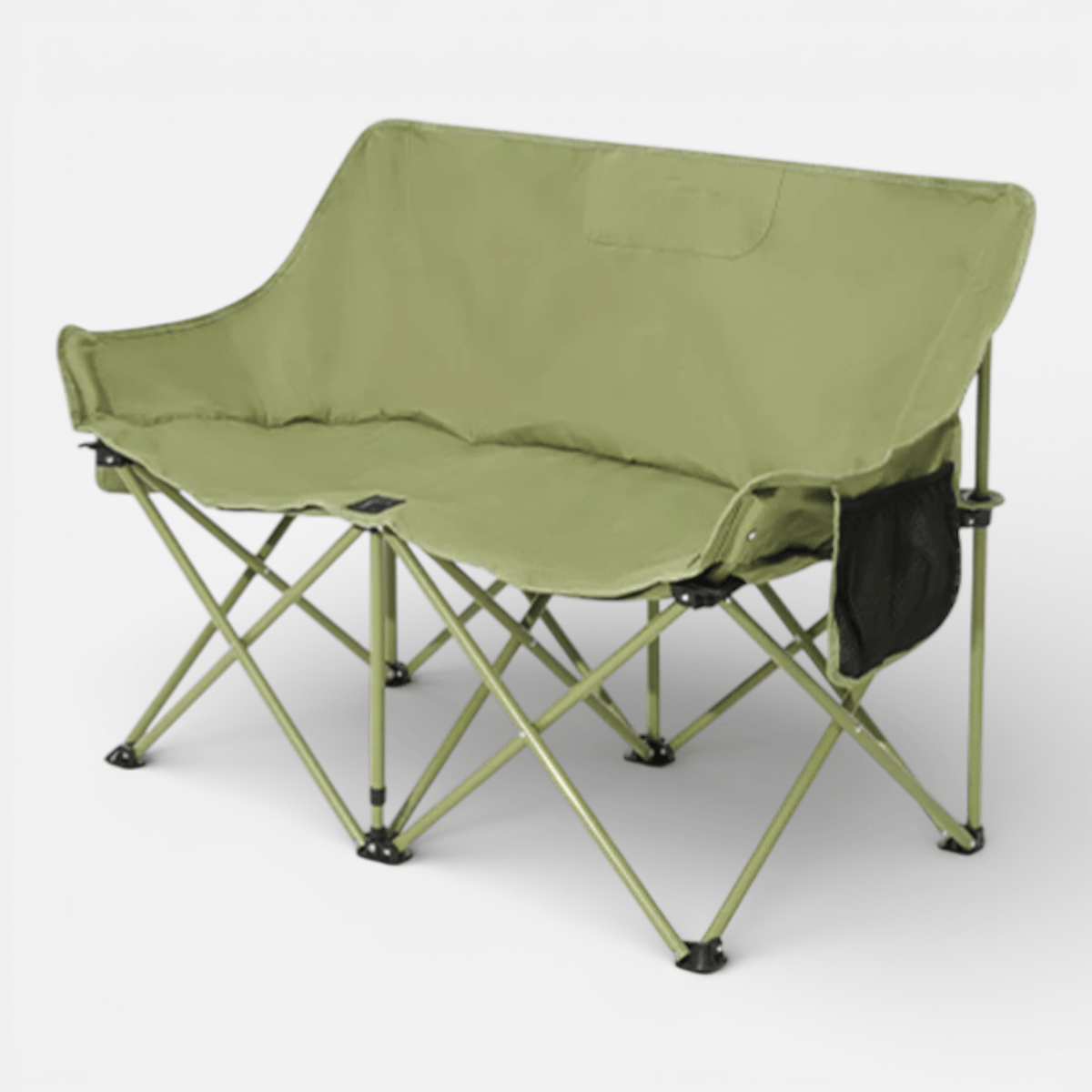 Mon Esprit Nature Vert Olive Chaise double pliable de camping - Jusska