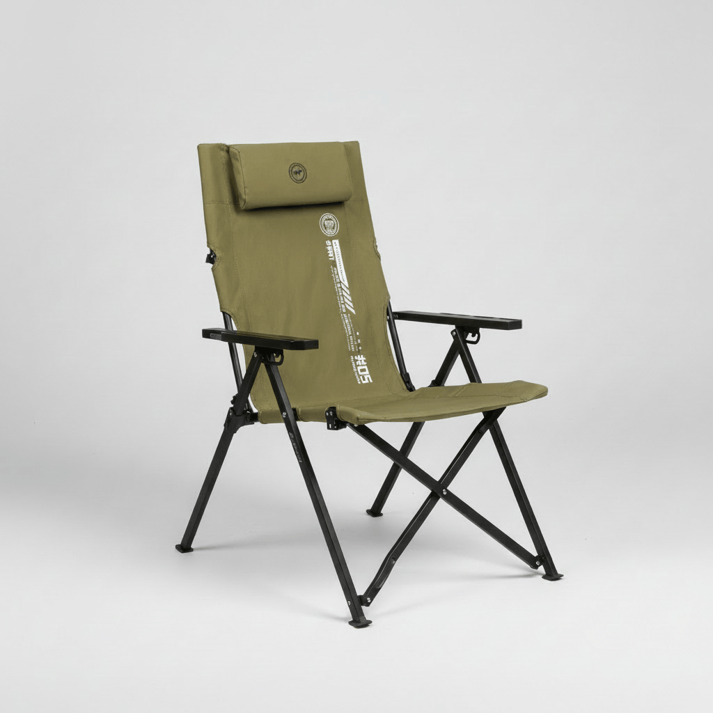 Mon Esprit Nature Vert Olive Chaise pliante extérieure portable pour randonnées - ShineTrip