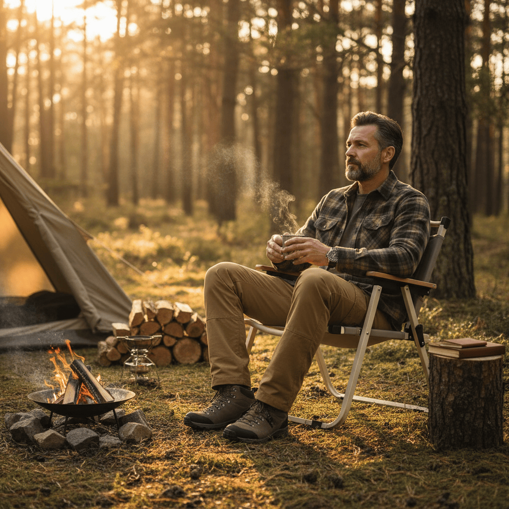 Mon Esprit Nature Vert Olive Lot de chaises pliantes x2 - WildForge