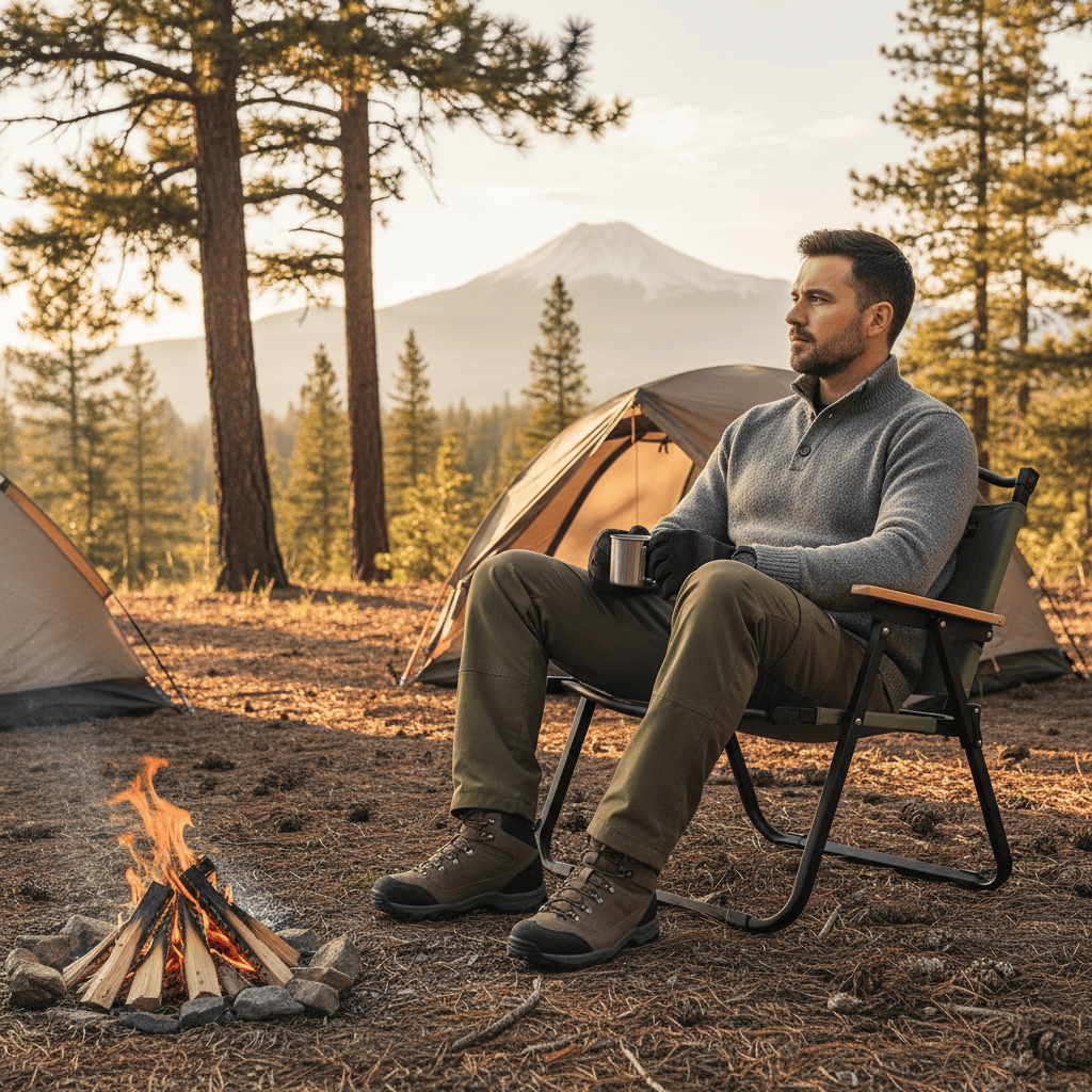 Mon Esprit Nature Vert Olive Lot de chaises pliantes x2 - WildForge