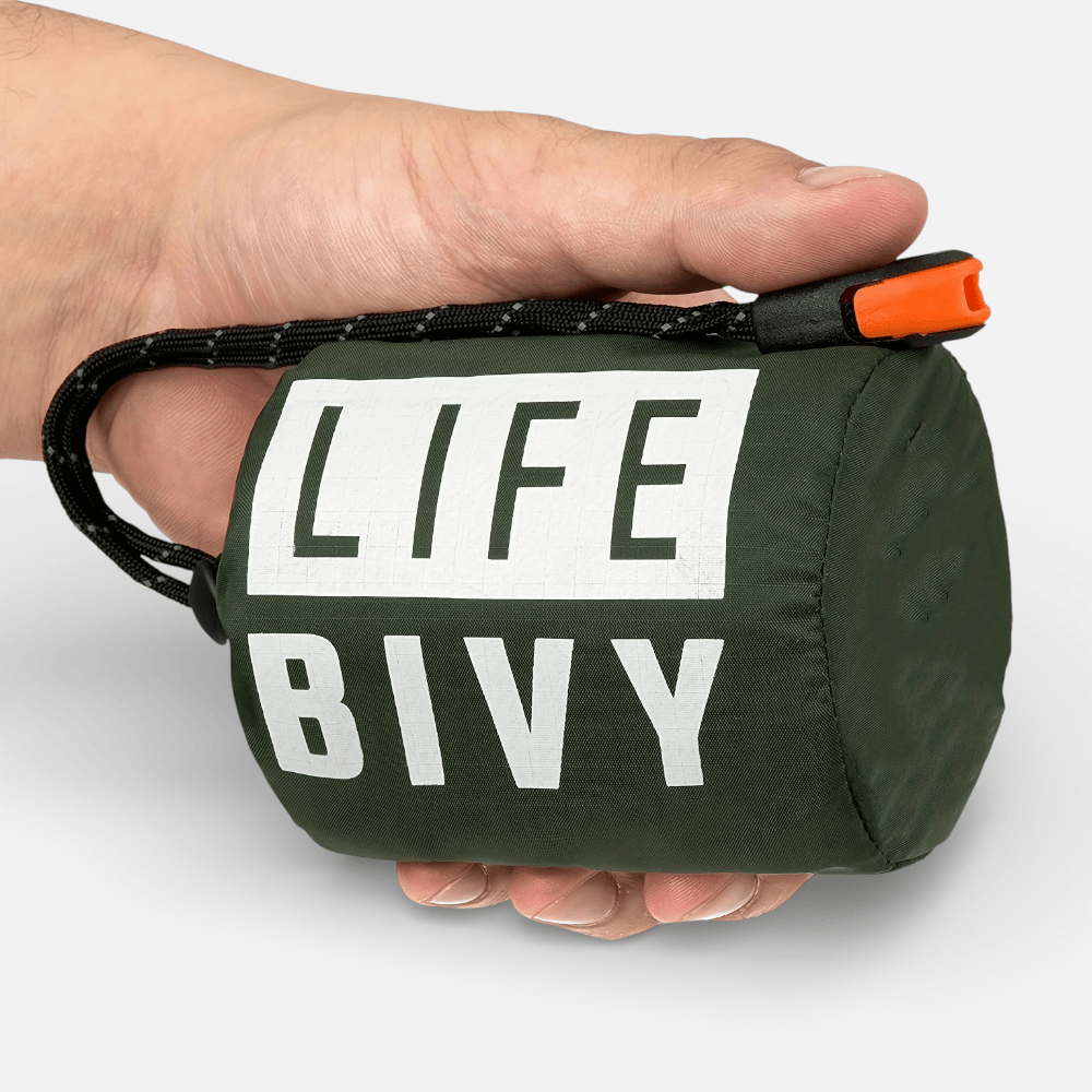 Mon Esprit Nature Vert Olive Sac de couchage de survie d'urgence - HardShell