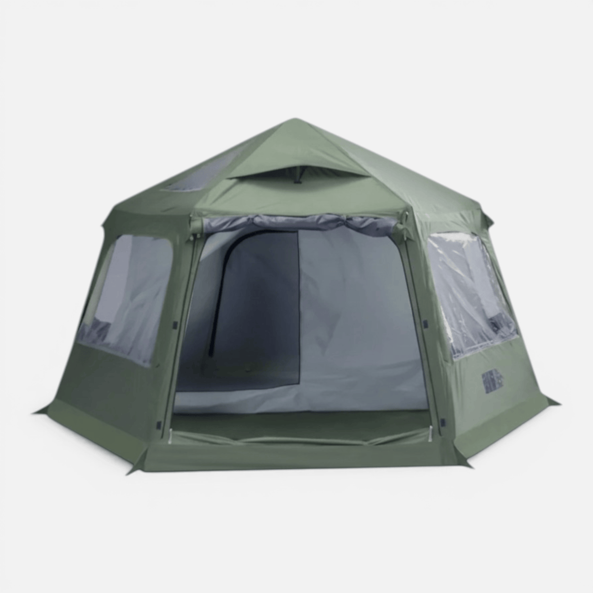 Mon Esprit Nature Vert Olive Tente de camping gonflable 4 saisons - Shelto