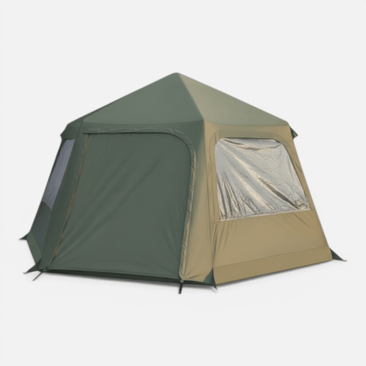 Mon Esprit Nature Vert Olive Tente de camping gonflable 4 saisons - Shelto