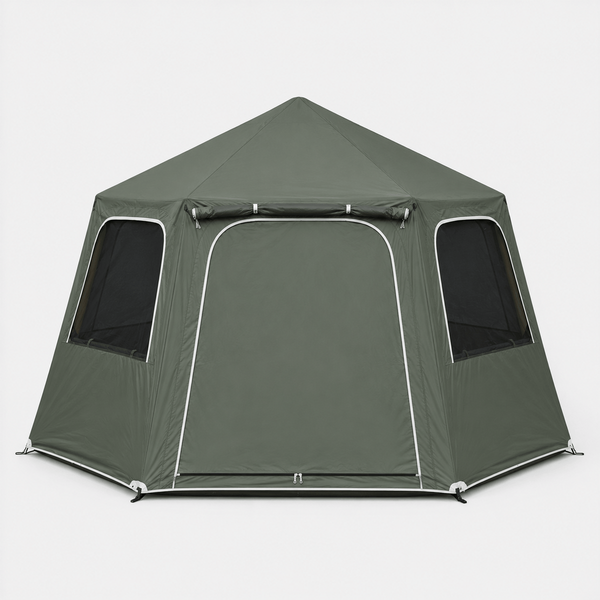 Mon Esprit Nature Vert Olive Tente de camping gonflable 4 saisons - Shelto