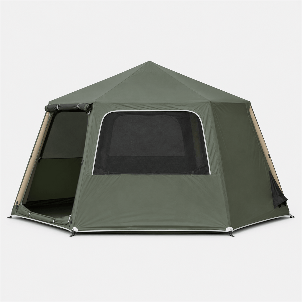 Mon Esprit Nature Vert Olive Tente de camping gonflable 4 saisons - Shelto