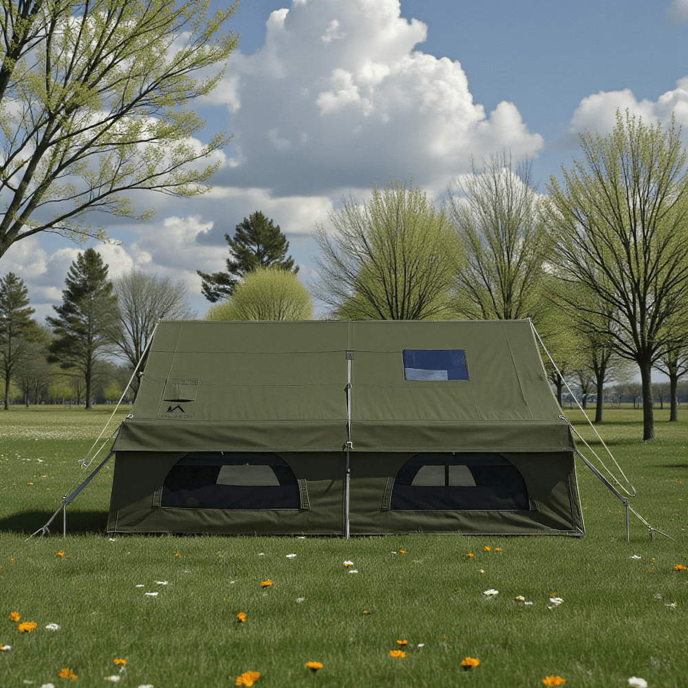 Mon Esprit Nature Vert Olive Tente de camping haut de gamme - Haven Image