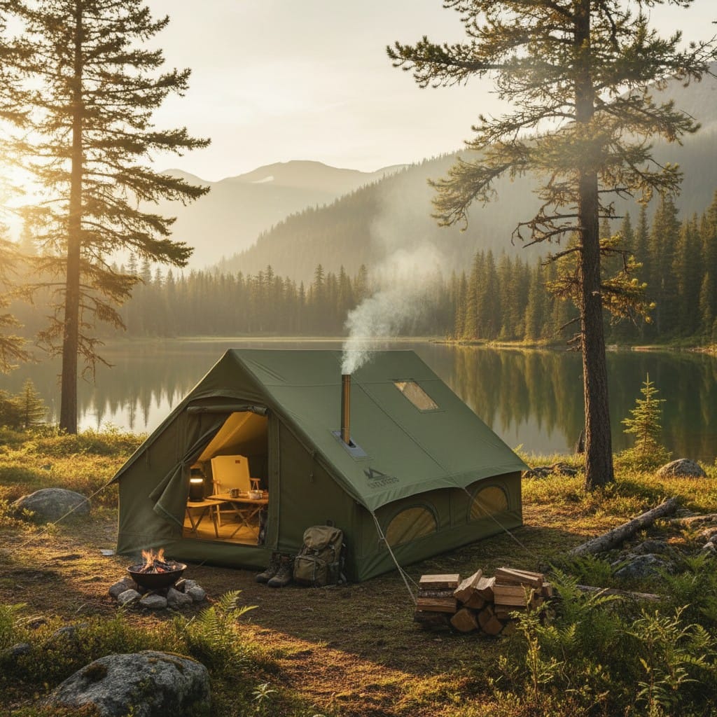 Mon Esprit Nature Vert Olive Tente de camping haut de gamme - Haven