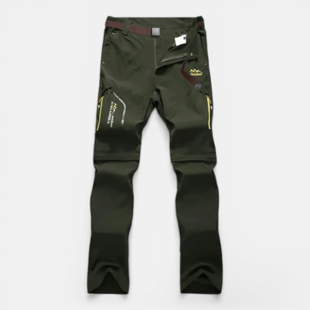 Mon Esprit Nature Vert Olive / XL Pantalon de randonnée convertible