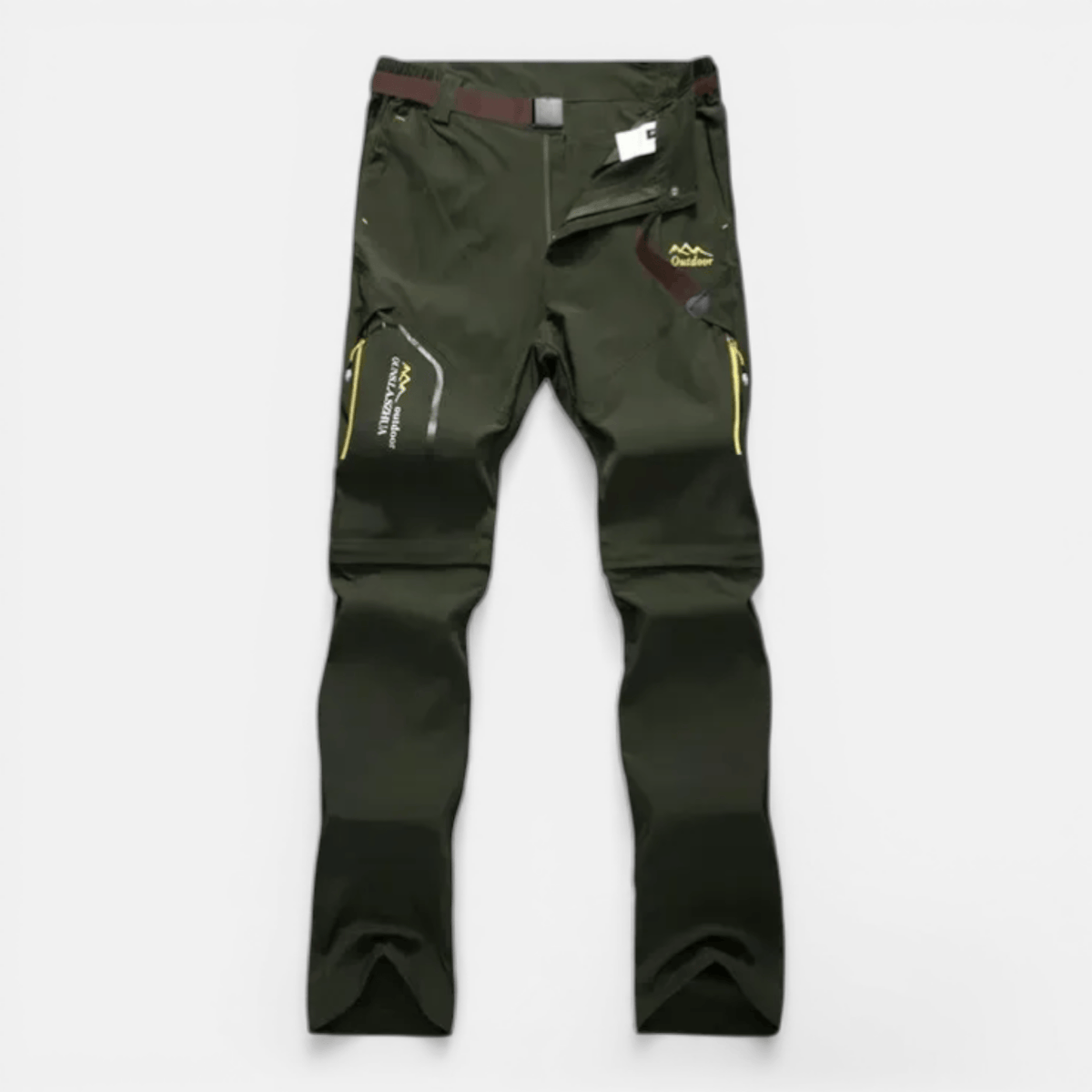 Mon Esprit Nature Vert Olive / XL Pantalon de randonnée convertible
