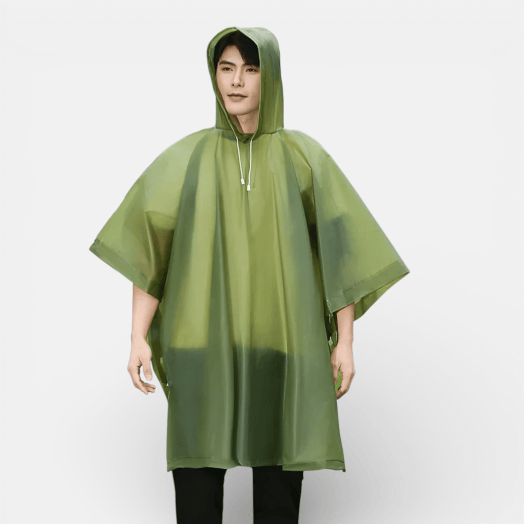 Mon Esprit Nature Vert Ponchos de pluie réutilisables avec capuche