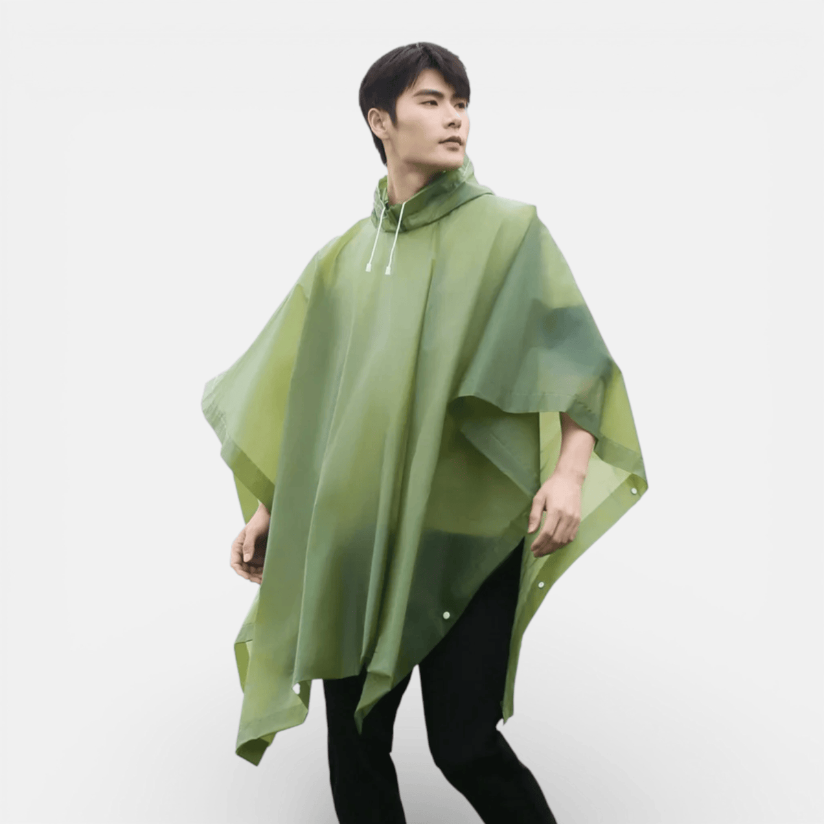 Mon Esprit Nature Vert Ponchos de pluie réutilisables avec capuche
