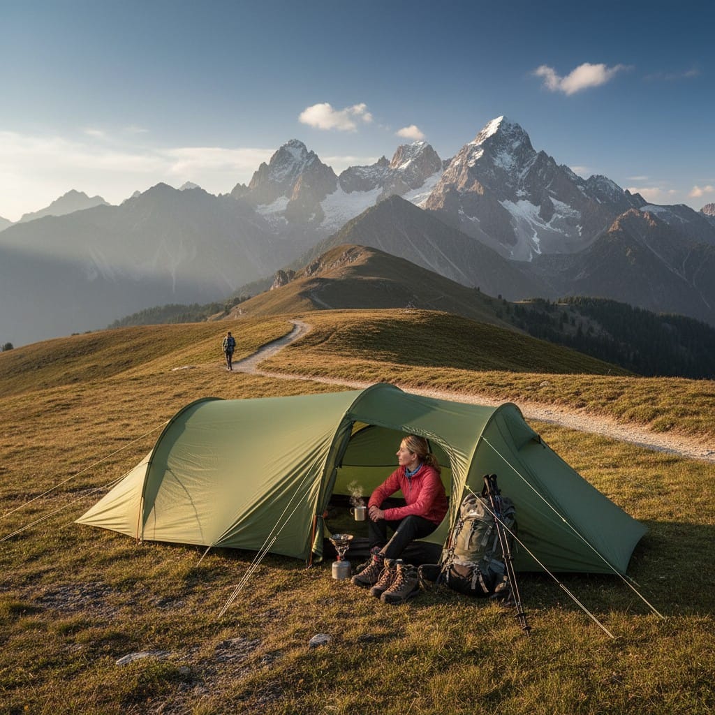 Mon Esprit Nature Vert Tente de camping 4 saisons - Hiking 3/4P
