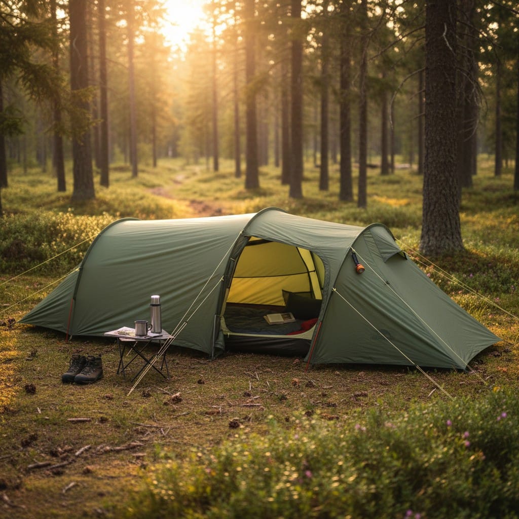 Mon Esprit Nature Vert Tente de camping 4 saisons - Hiking 3/4P