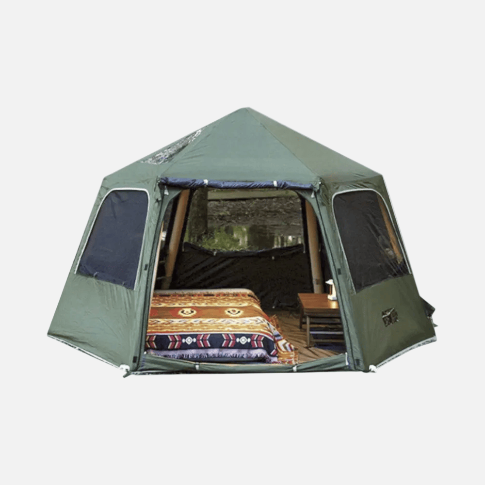 Mon Esprit Nature Vert Tente de camping gonflable 4 saisons - Shelto