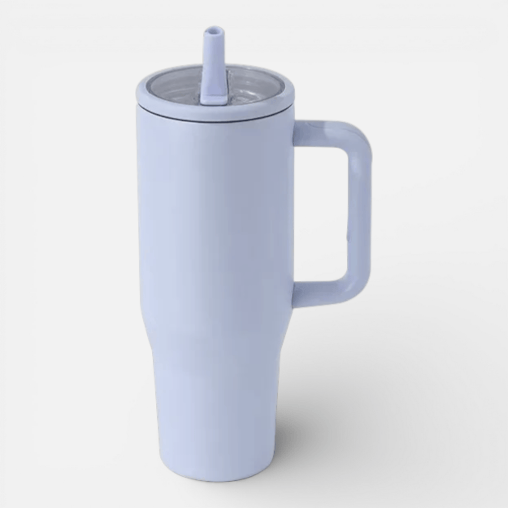 Mon Esprit Nature Violet / 1200ml Tasse thermos avec paille intégrée - Ozz