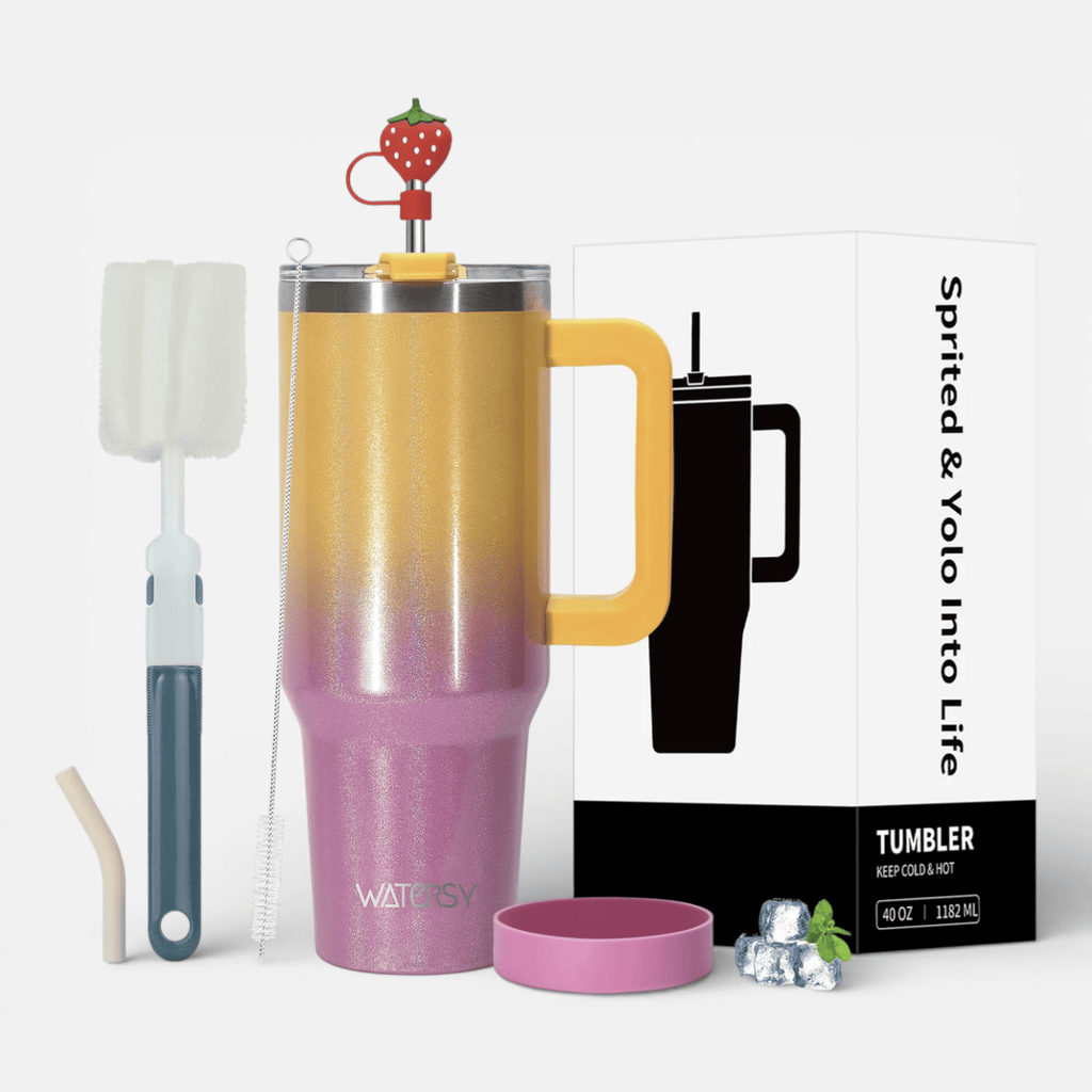 Mon Esprit Nature Violet / 800ml Tasse thermique en acier inoxydable - Noxy