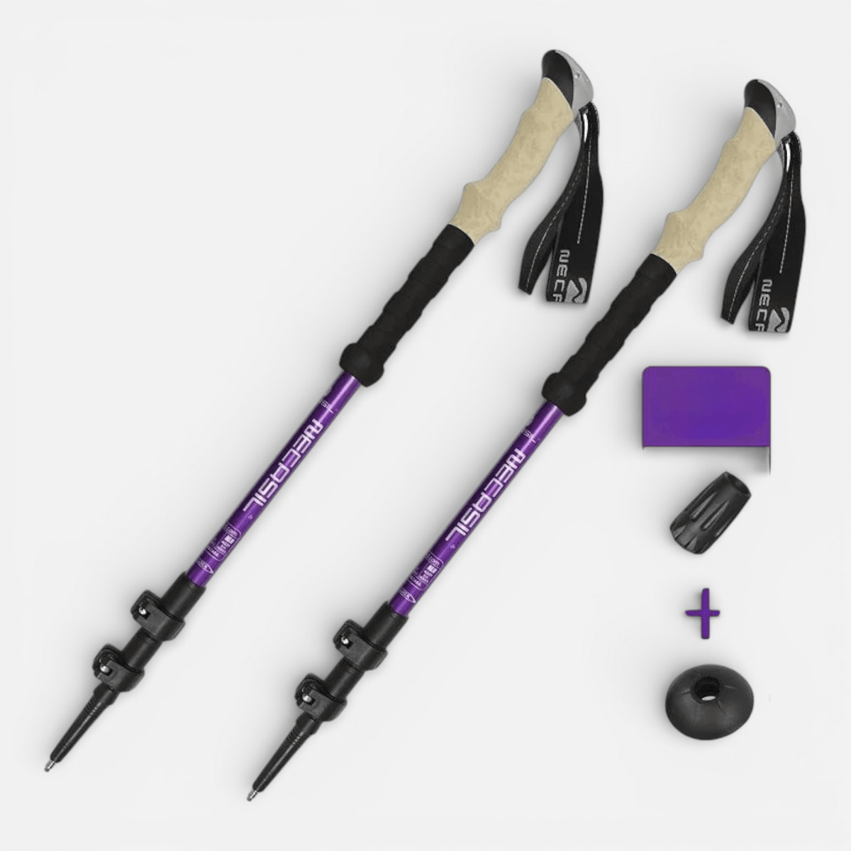 Mon Esprit Nature Violet Bâtons de marche réglables - Trekkia