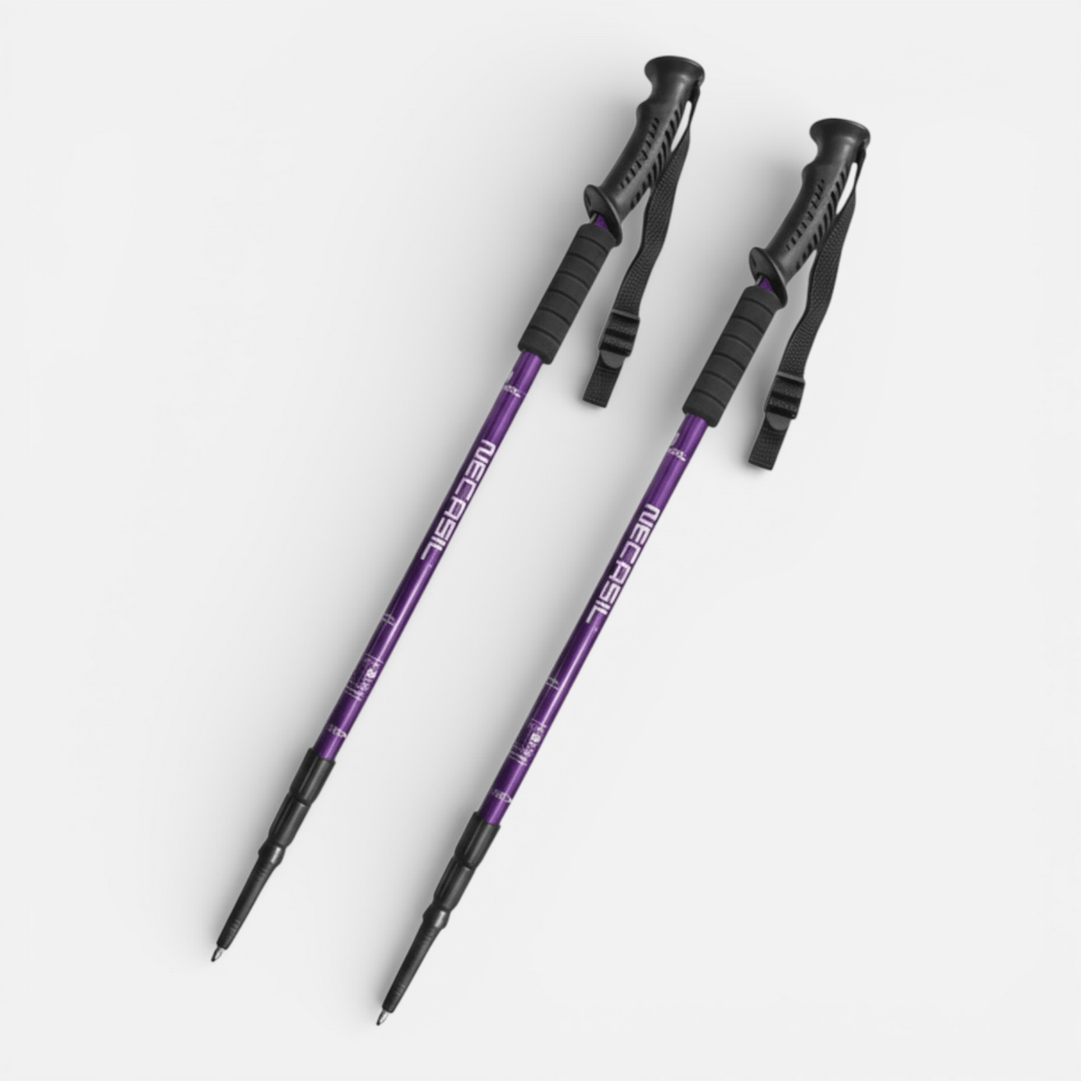 Mon Esprit Nature Violet Batons de randonnée anti-dérapants - Packly