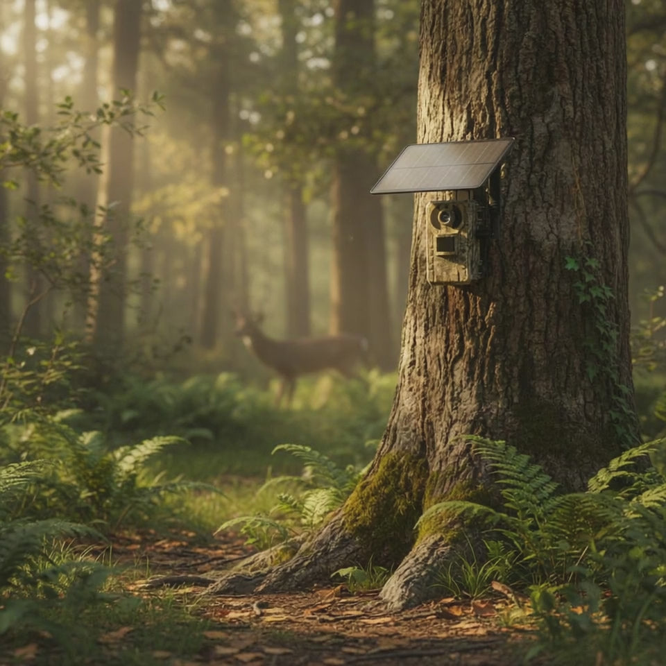 Caméra de surveillance cellulaire 4G avec énergie solaire - Himro