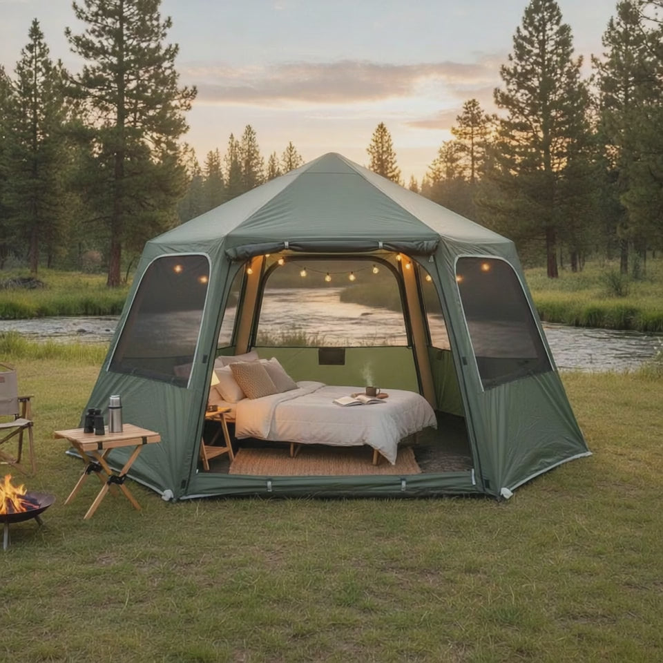 Tente de camping gonflable 4 saisons - Shelto