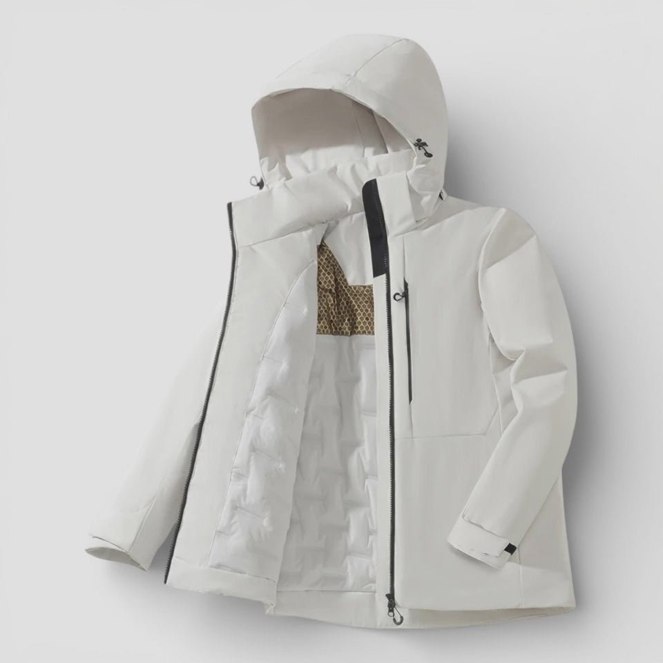 Veste de randonnée coupe-vent thermique - Poly 2